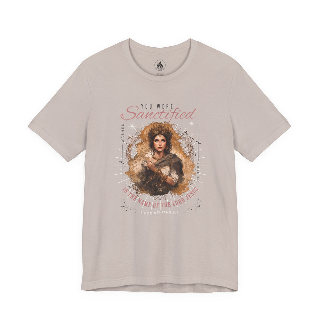 Washed • Sanctified • Justified – Blood-Bought Identity Tee (1 Corinthians 6:11)