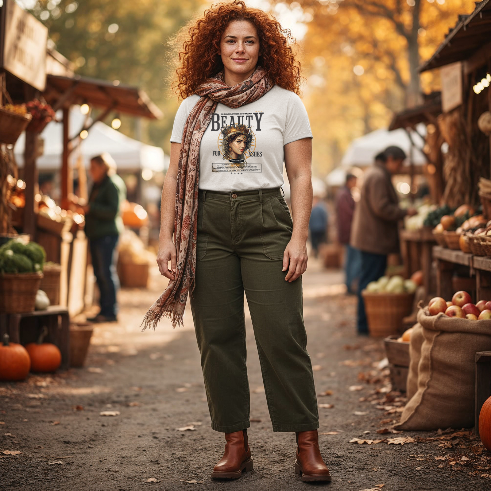 Beauty for Ashes – Rise & Reign Tee (Isaiah 61:3)