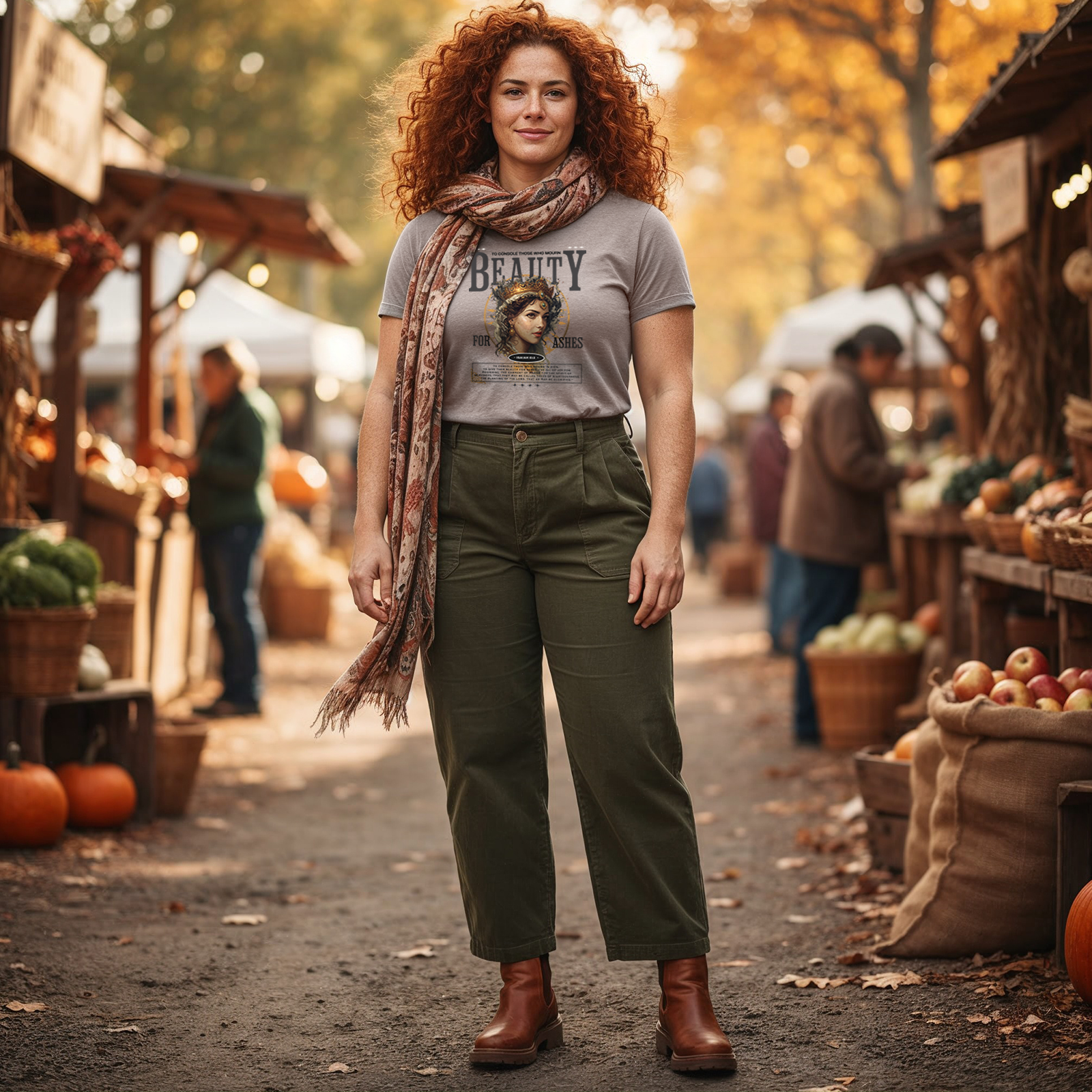 Beauty for Ashes – Rise & Reign Tee (Isaiah 61:3)