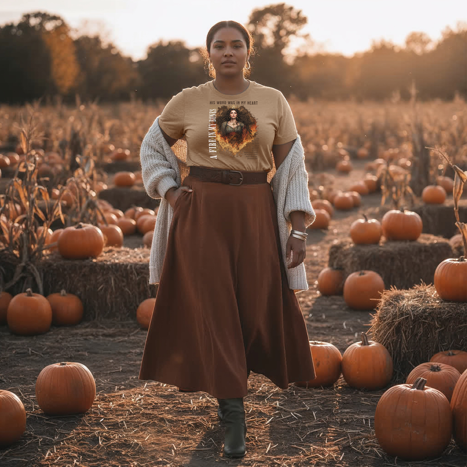 Fire in My Bones – War Cry Tee (Jeremiah 20:9)