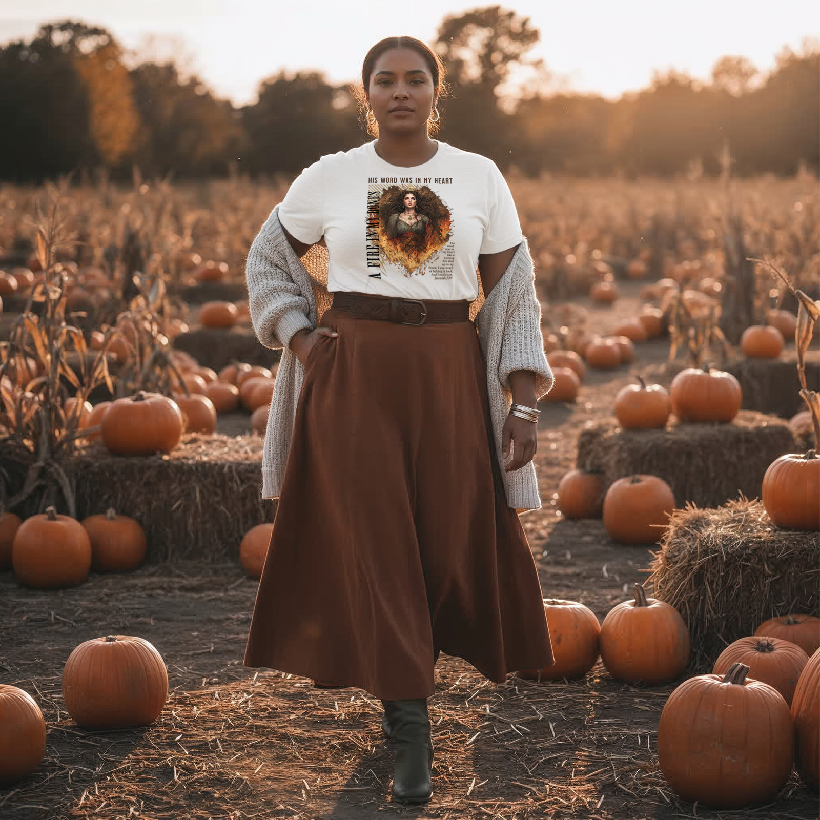 Fire in My Bones – War Cry Tee (Jeremiah 20:9)