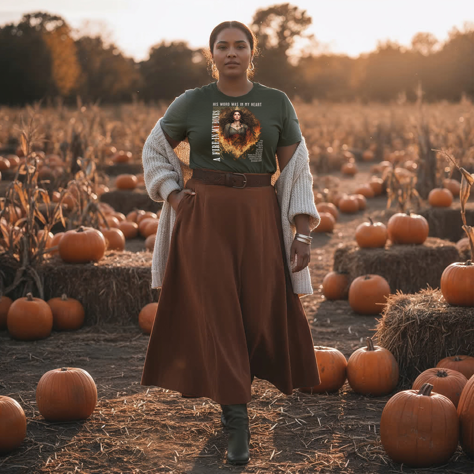 Fire in My Bones – War Cry Tee (Jeremiah 20:9)