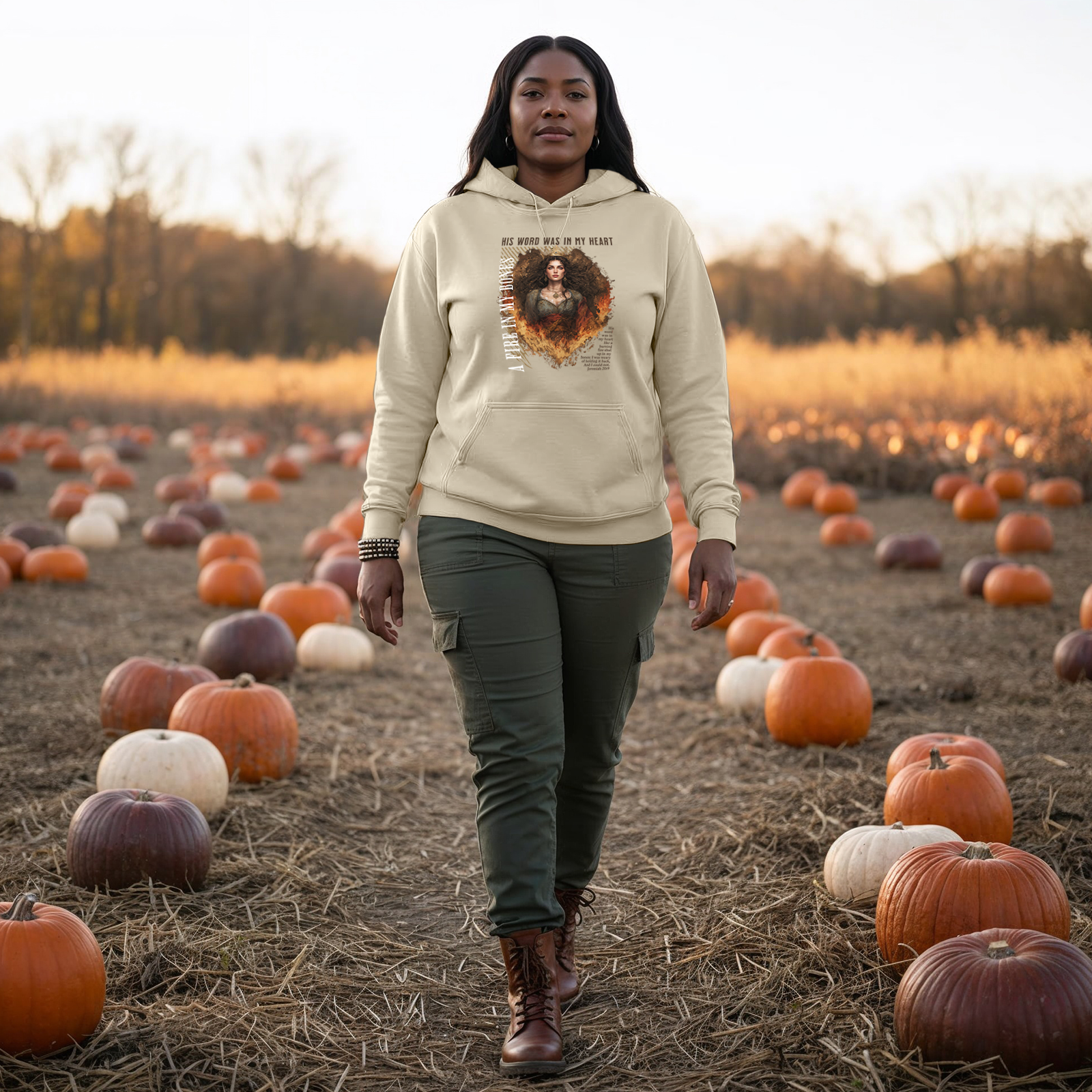 Fire in My Bones – War Cry Hoodie (Jeremiah 20:9)