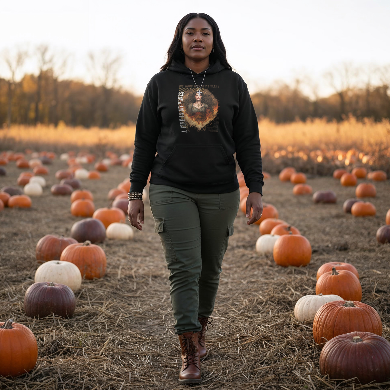 Fire in My Bones – War Cry Hoodie (Jeremiah 20:9)