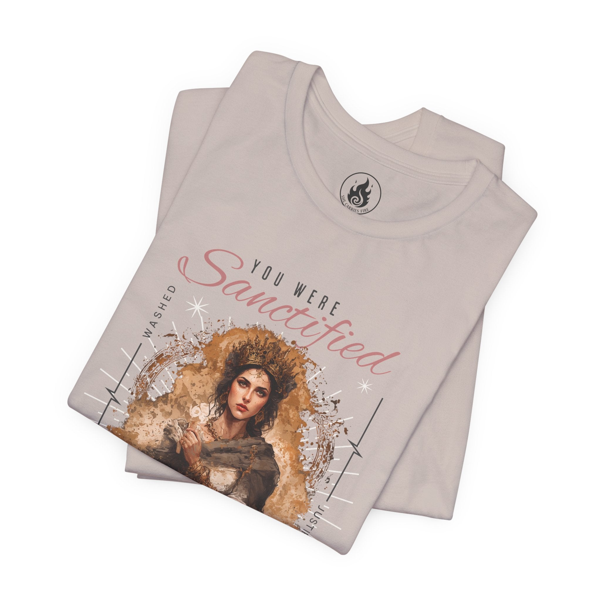 Washed • Sanctified • Justified – Blood-Bought Identity Tee (1 Corinthians 6:11)